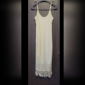 Elegant Cream Maxi Dress